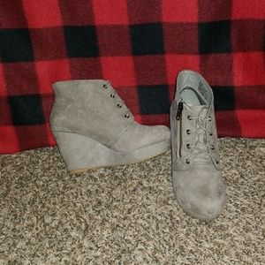 Wedge booties
